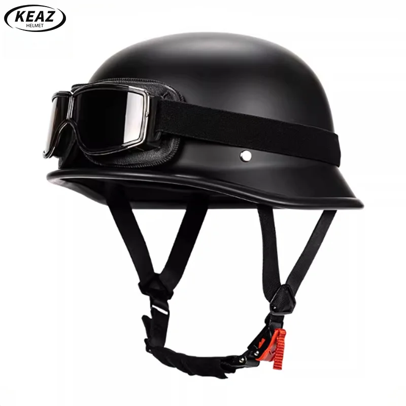 

Модный мотоциклетный шлем унисекс в стиле ретро с половиной лица, дизайн с половиной покрытия, несколько размеров и стильных вариантов для повседневной езды водителей