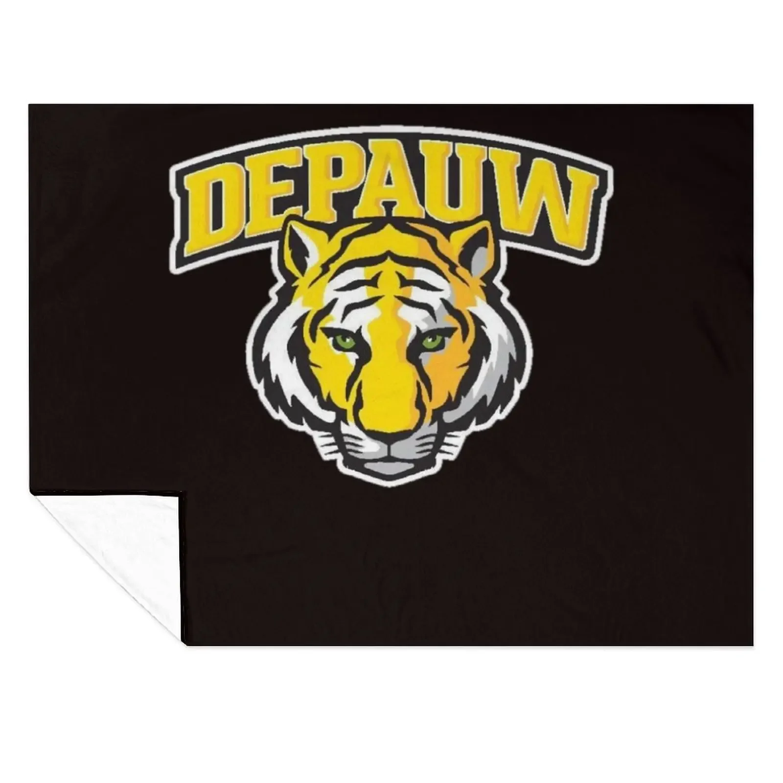 

DePauw University Logo Throw Blanket wednesday Blankets Sofas Of Decoration Cute Plaid Flannel Blankets