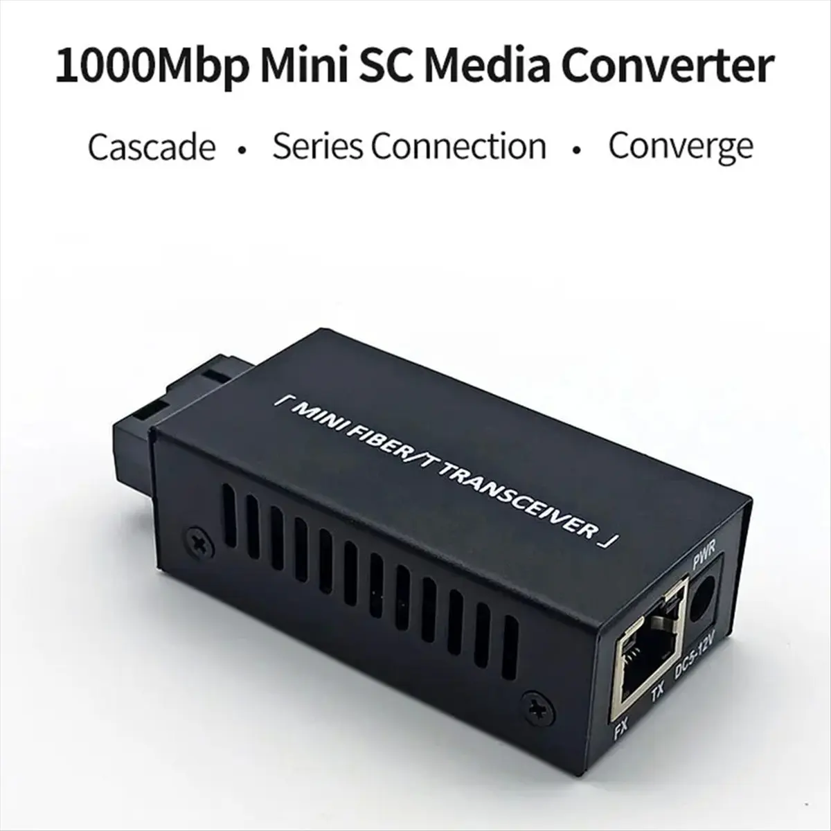 1 Pair Gigabit 100/1000M A/B SC Ethernet Fiber Switch Media Converter Rj45 Optic Transceiver 20KM Fibra Switch-A09I