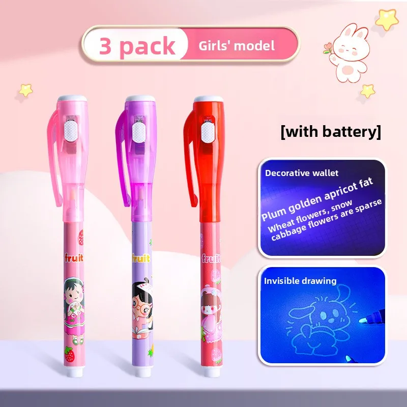 

Набор из 3/6 невидимых ручек-шпионов с УФ-фонариком, волшебные маркеры для секретных сообщений, призов в сундуках с сокровищами, сувениров для детских праздников