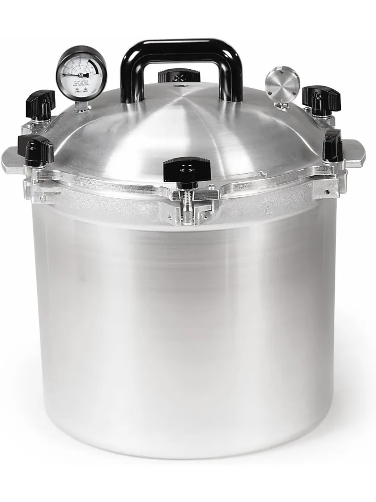 1930: 21.5qt Pressure Cooker/Canner (The 921) - Exclusive Metal-to-Metal Sealing System - Easy to Open & Close - Suitable