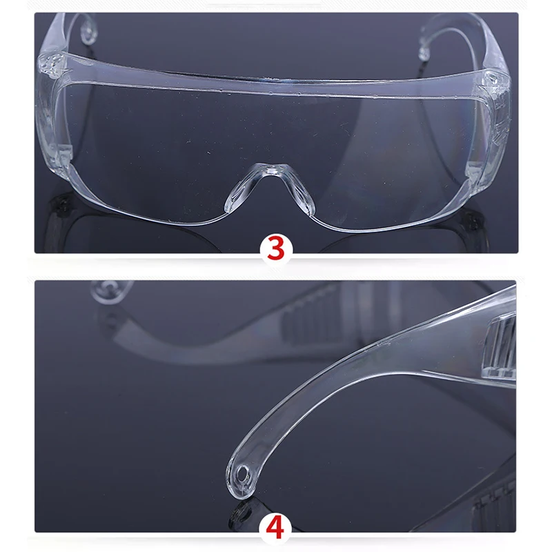 Unisex Transparent Fog&Uv Resistant Safety Glasses Goggle Manicure Lab Protective Eye Wear Lens Workplace Anti-Dust Glasses