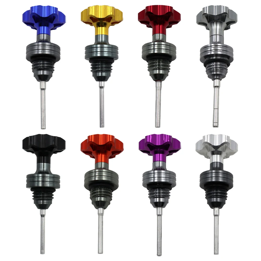 1pcs Scooter Motorcycle Engine Oil Dipstick Filler  Plug Engine Crankcase Oil Level Gauge  Plum blossom machine oil dipstick