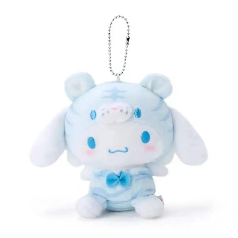 Sanrio Kuromi My Melody ของเล่นตุ๊กตา Kawaii Cinnamoroll กระเป๋าเป้สะพายหลังจี้ยัดไส้ตุ๊กตาพวงกุญแจสําหรับ Boy และ Girl ของขวัญวันเกิด