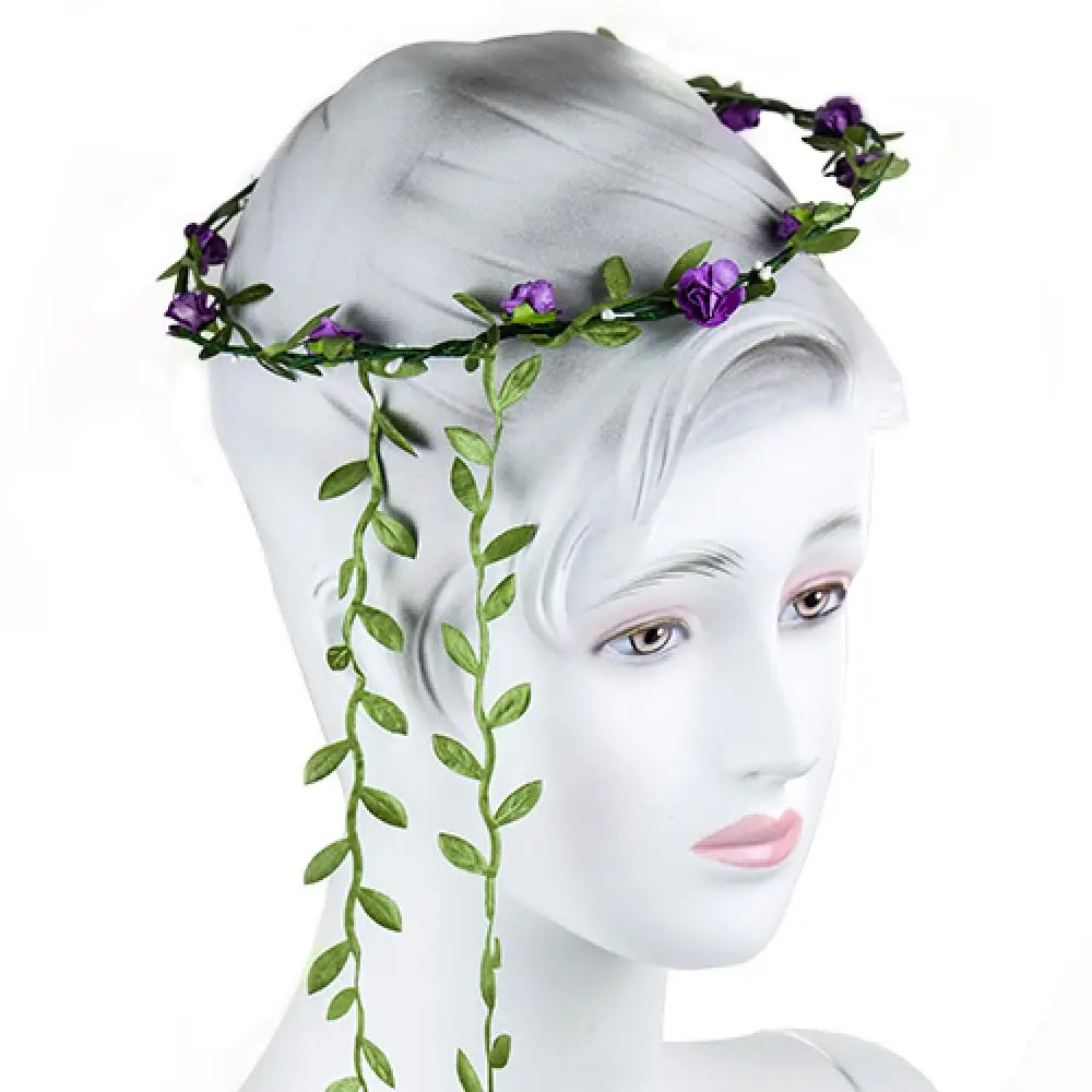 Couronne de cheveux de front de style bohème pour femmes, fleur, mariée, mariage, bandeau, guirxiété