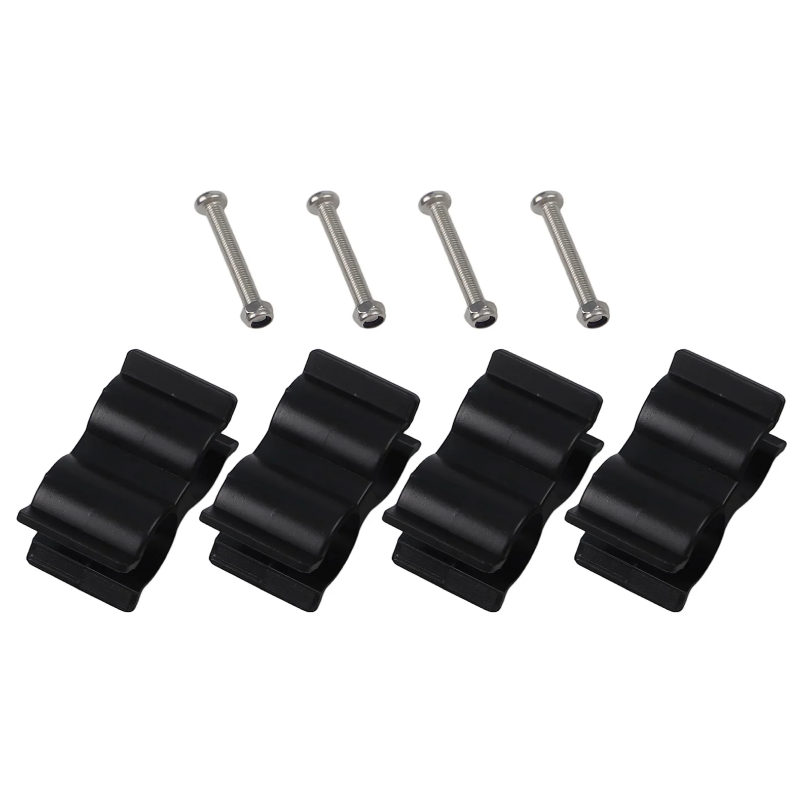 4pcs Double Tube Clip Holder for Boat Top Poles Compatible with For Bimini Top Clips for 78 Inch 78 Inch to 1 Inch Pipes