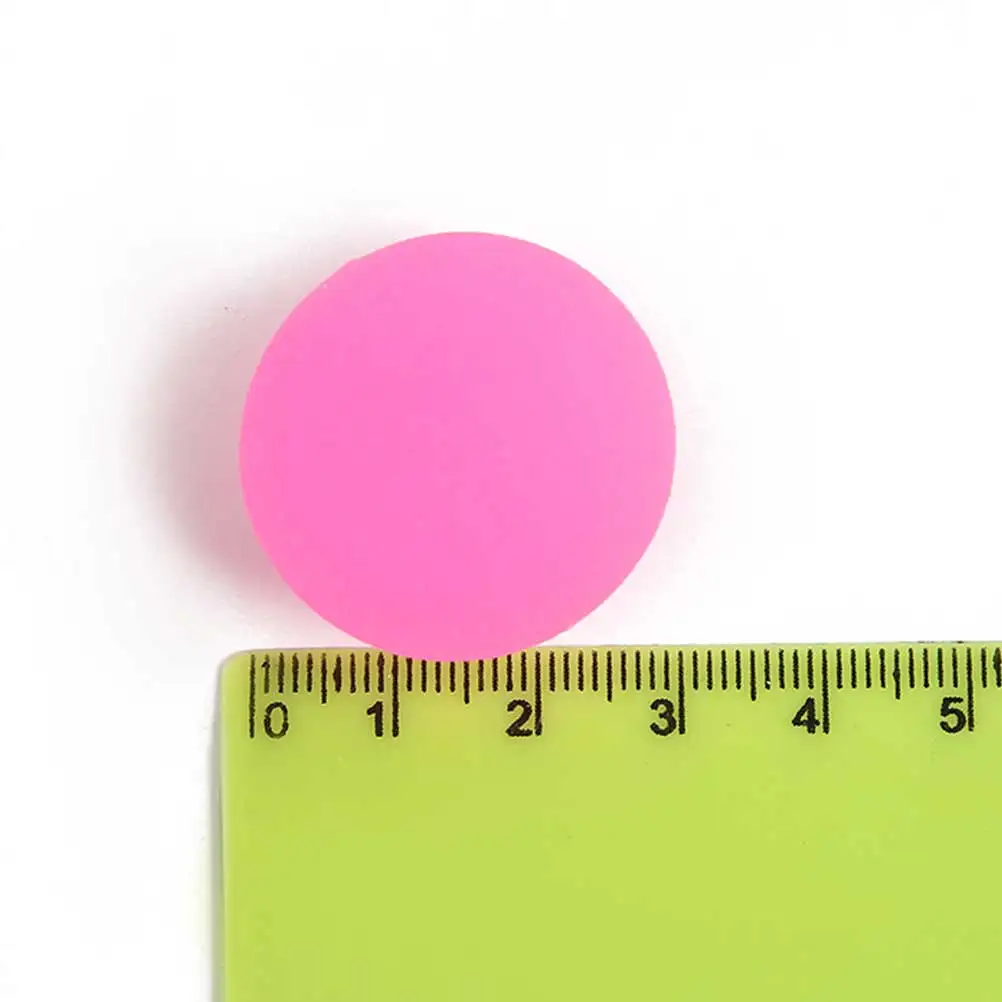 

20 Pcs Bouncy for s Funny Fluorescent Solid Jumping Rubber Child