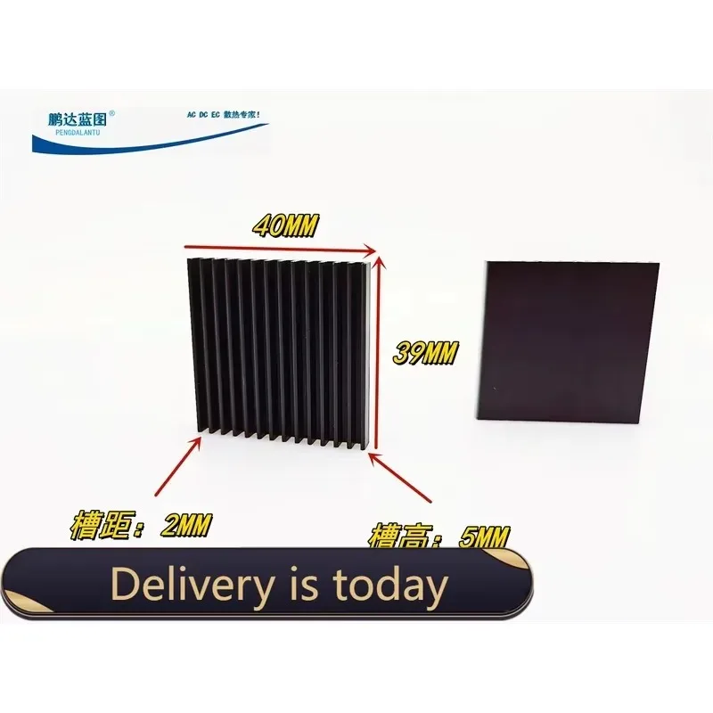 pa   High Quality Slotted 4010 Fan Cooling Fin 40*5 * 39mm Radiator Can Be Installed Cooling Fan