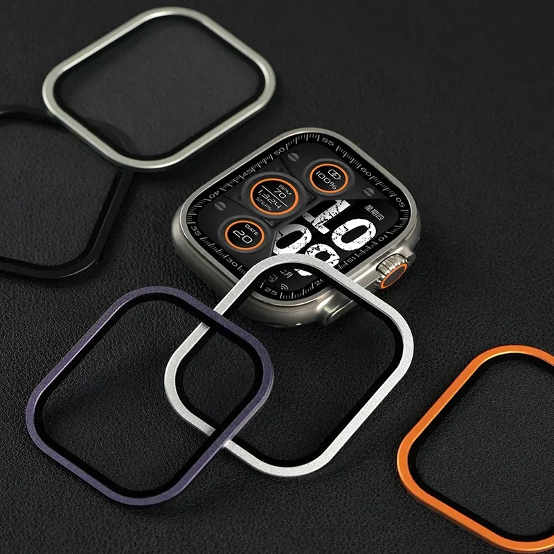 2 Stück HD Metall-Hartglas für Apple Watch Ultra 3 49mm Displayschutzfolie Kratzfester Stoßfänger Vollschutzfolie für IWatch Ultra 2 49mm – Detail 13