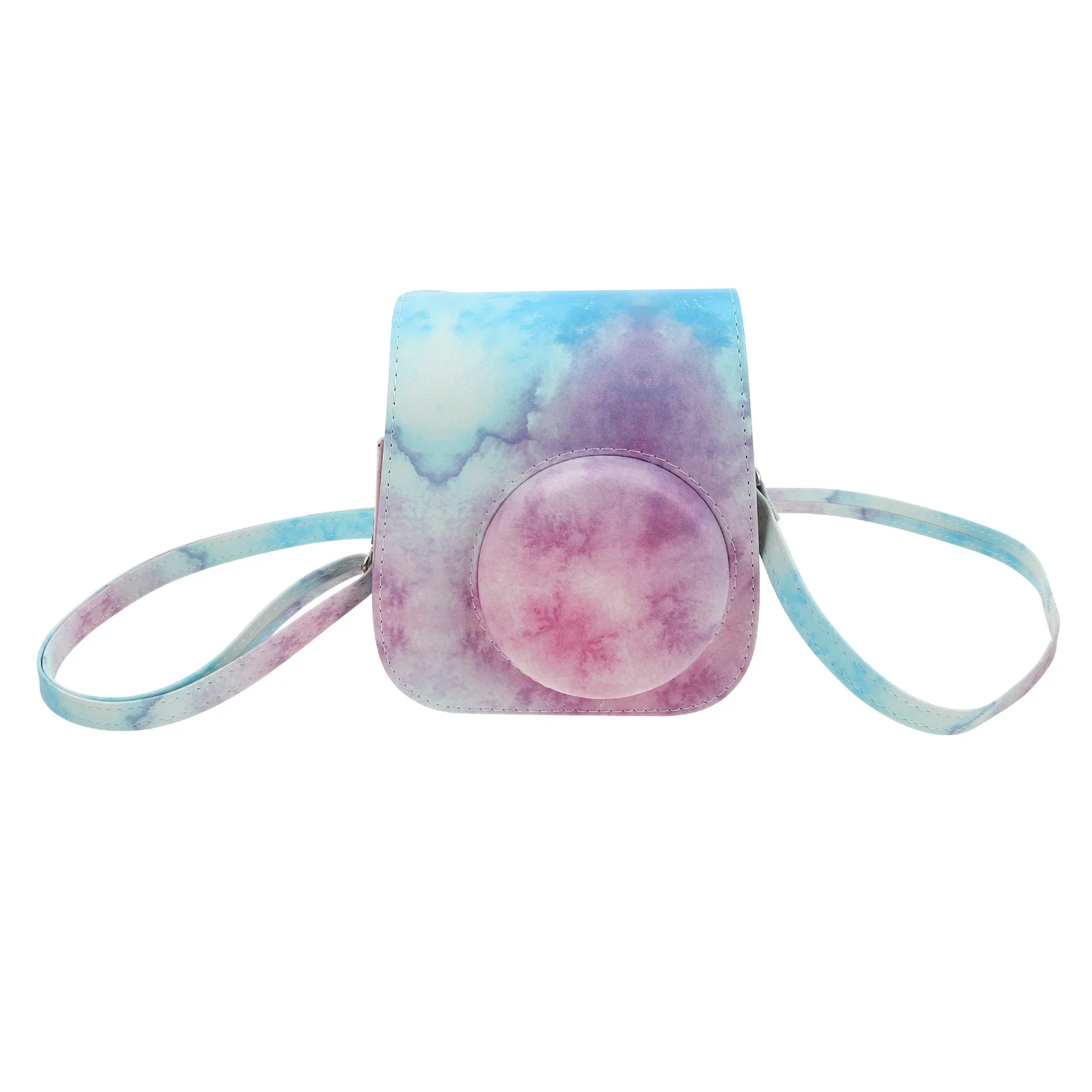 

1Pcs Instant Camera PU Case Patterned Protector Compatible Mini 11 9 8 Camera Shoulder Bag Daily Use Case for Mini 11/9/8