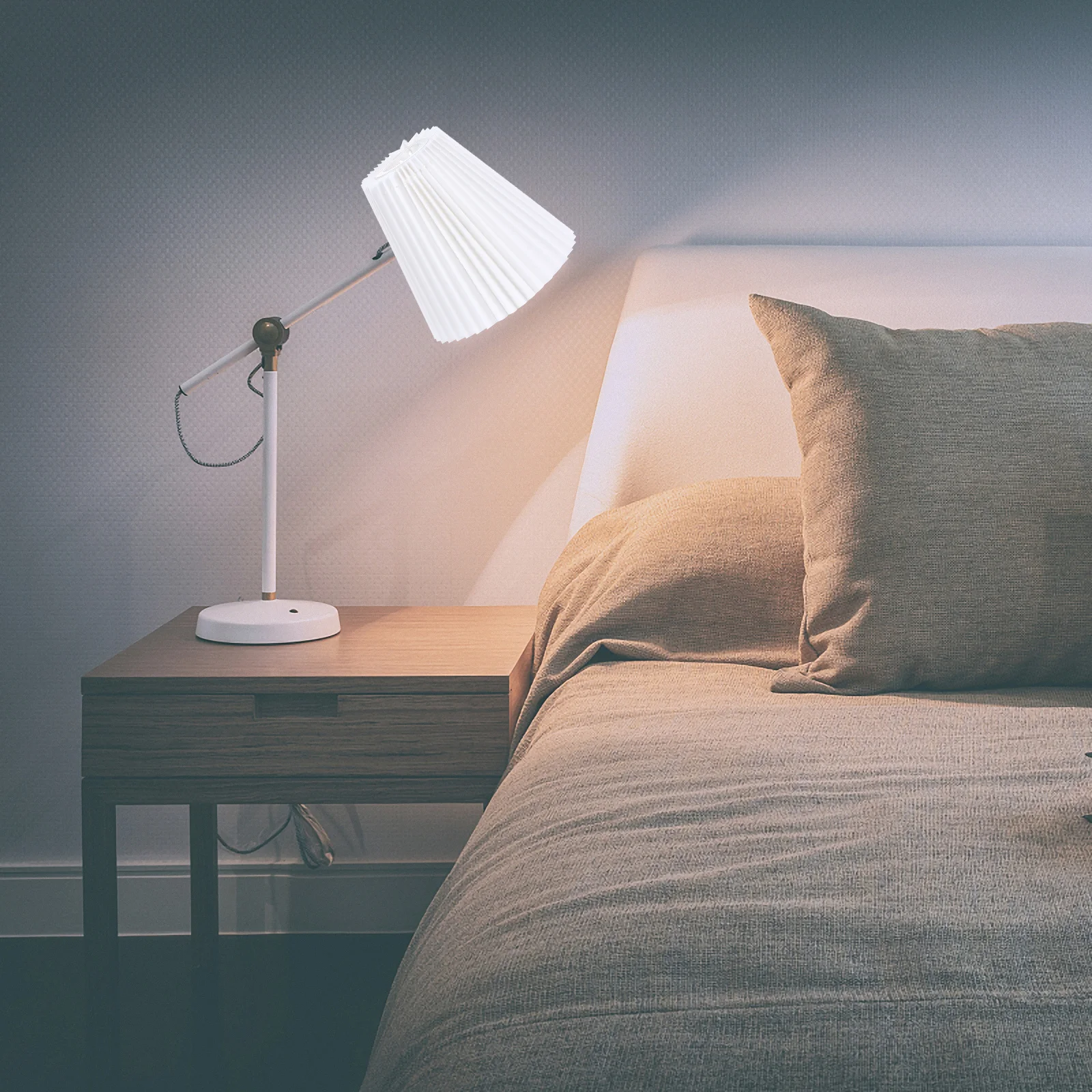 

Cloth Lampshade Durable Premium Material Soft Light Diffuser for Bedroom Living Room Ceiling Table Lamp Cover Protective Dust