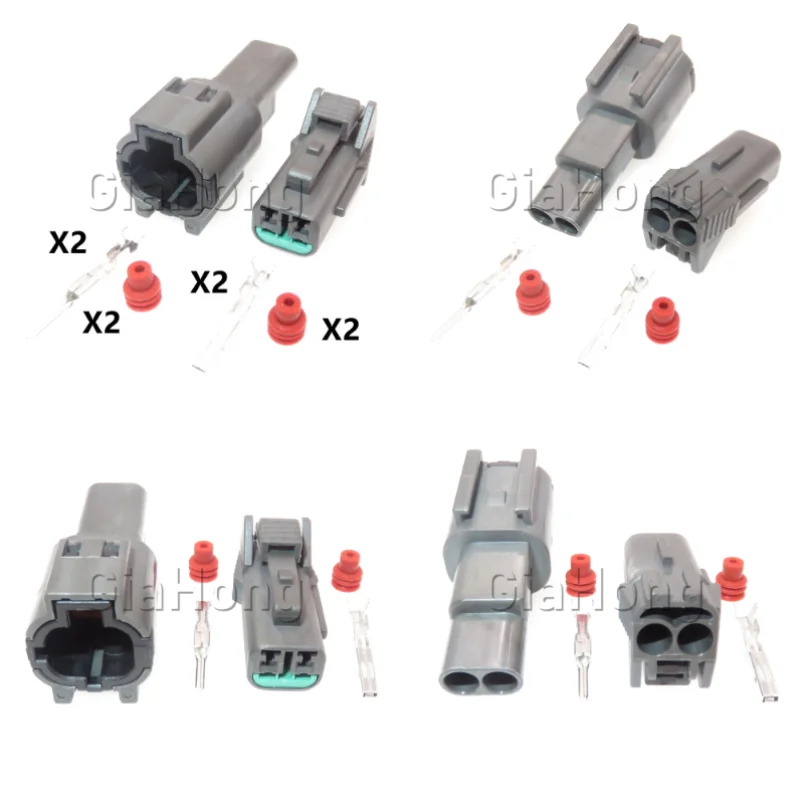 1 Set 2 Ways Parts PB015-02850 7123-8520-40 7222-8520-40 AC Assembly Automobile Waterproof Plug Car Wiper Sprayer Sealed Socket