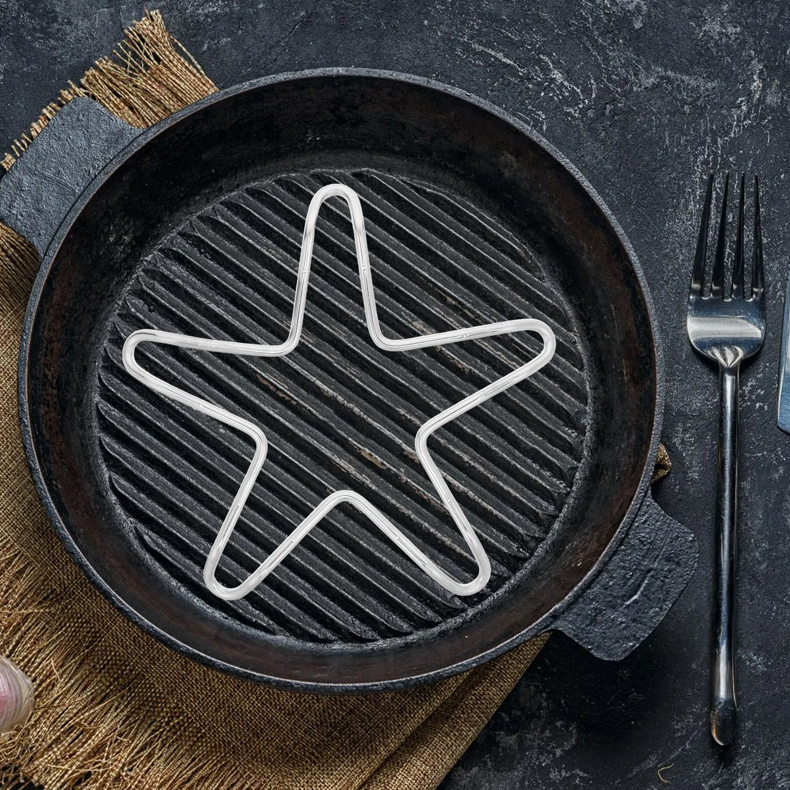 

Stainless Steel Gas Stove Rack Heat Resistant Non Slip Design for Small Pots and Pans Kitchen Supplies