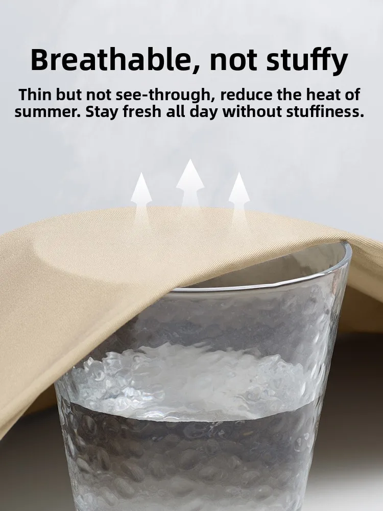 Septwolves Men's Casual Pants Summer New Ice Silk Thin Breathable Faionable Straight Leg Pants Cool Feeling Lightweight