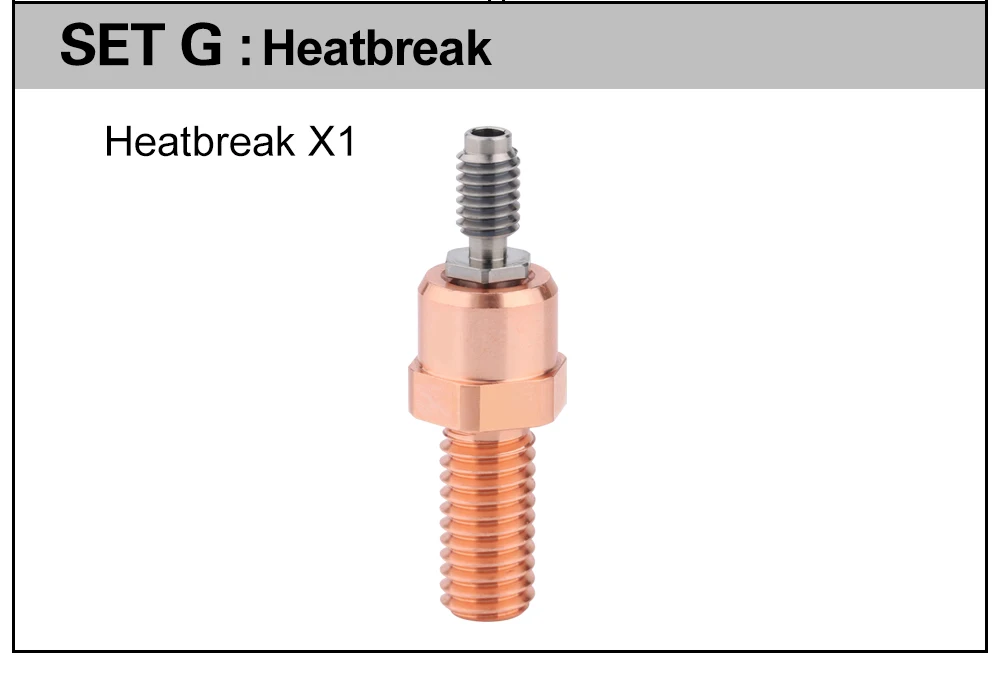 Trianglelab Dragon Ace Hotend-Teile: Kühlkörper, Heizblock, Heatbreak, Heizpatronen, Thermistor PT1000, 104NT-4, Thermoelemente K500 – Detail 14