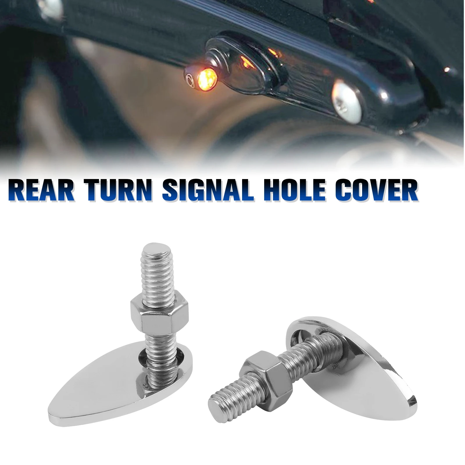 

For Harley Softail Slim Breakout Street Bob Low Rider/S Fat Boy FLFB Turn Signal Cover Plates Relocation kit Fender Strut Cover