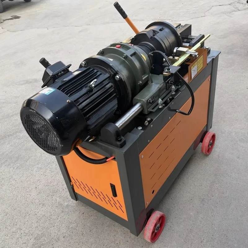 Steel Bar Threading Machine Rebar Thread Rolling Equipment Automatic 3 Phase 380V Industrial Construction