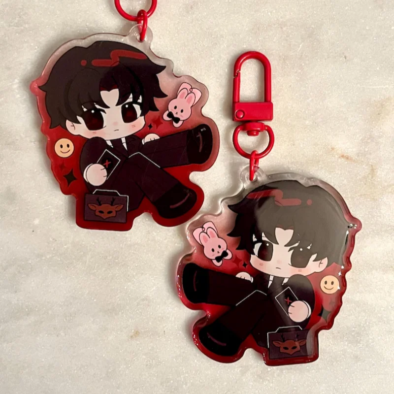 GSGW Kim Soleum Good Friend Chief Lizard Acrylic Keychain - Customizable Unique Design Collectible Keyring