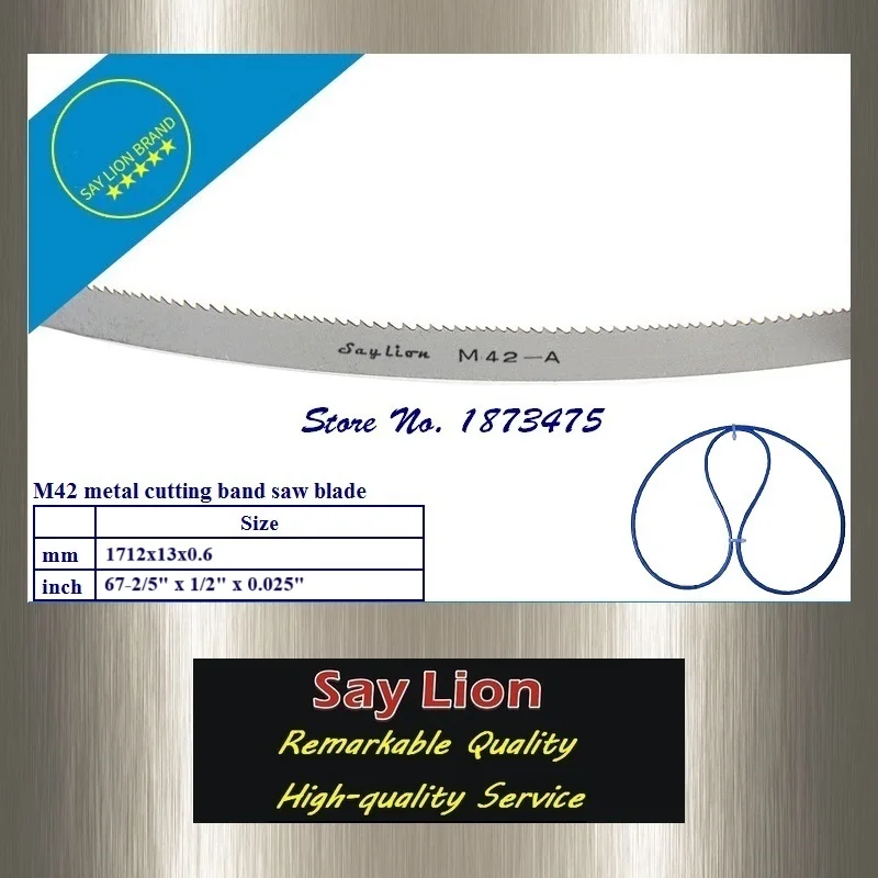 13x0,6x1712x(6, 6/10, 8/12, 10/14, 14, 14/18TPI) | (1 adet veya 3 adet) HSS metal şerit kesici testere bıçağı M42 Bi-Metal şerit testere