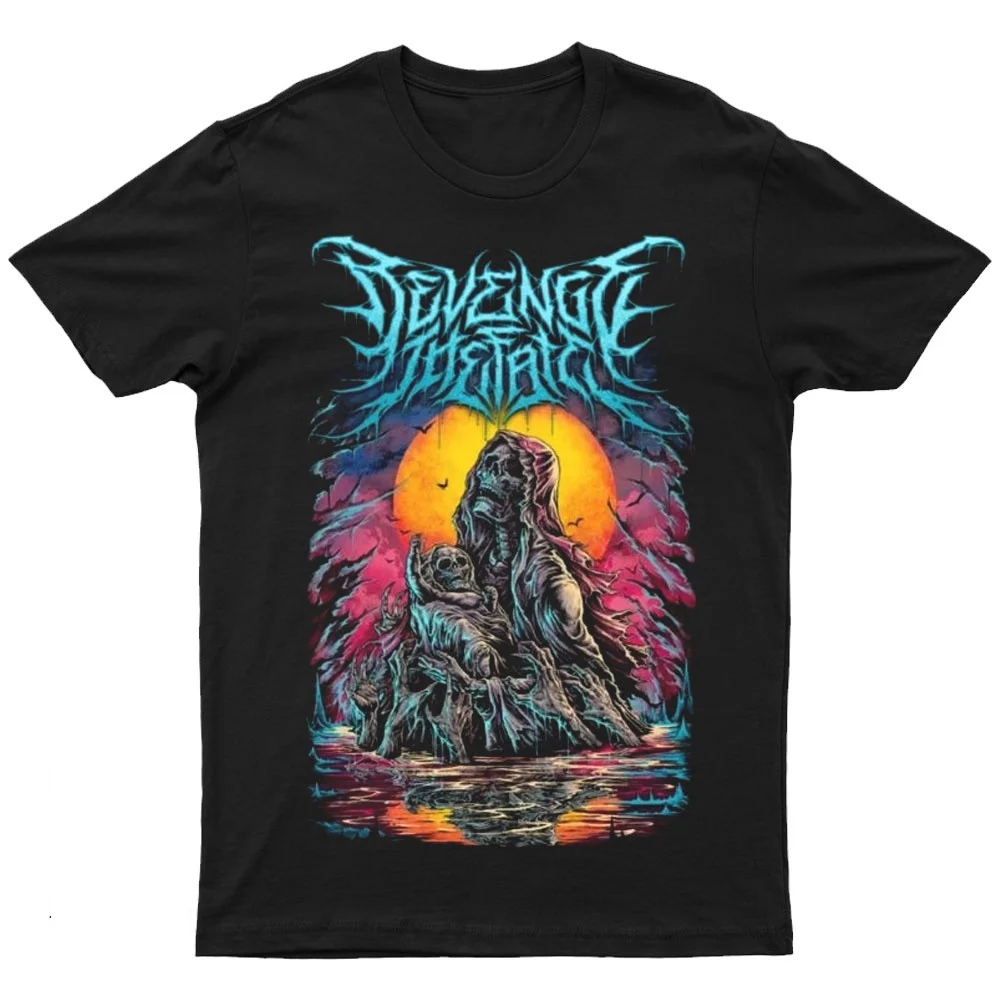 

2025 New REVENGE THE FATE - AMERTA Printed Unisex Street Fashion Trend Short Sleeved Pure Cotton Round Neck