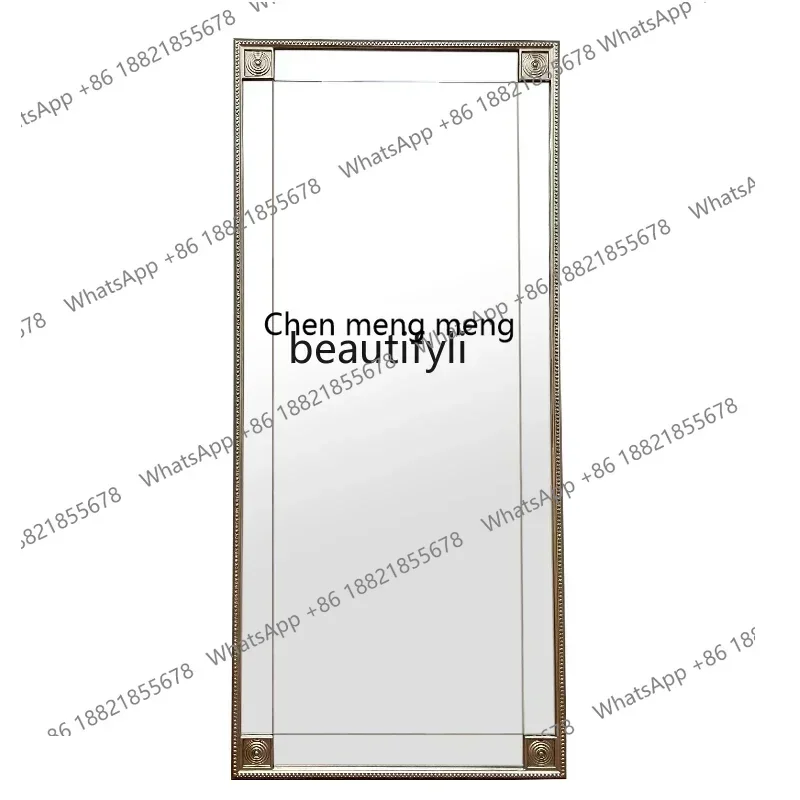 v French fitting mirror personalized household floor mirror  women's clothing store dressing  bedroom full body floor mirror