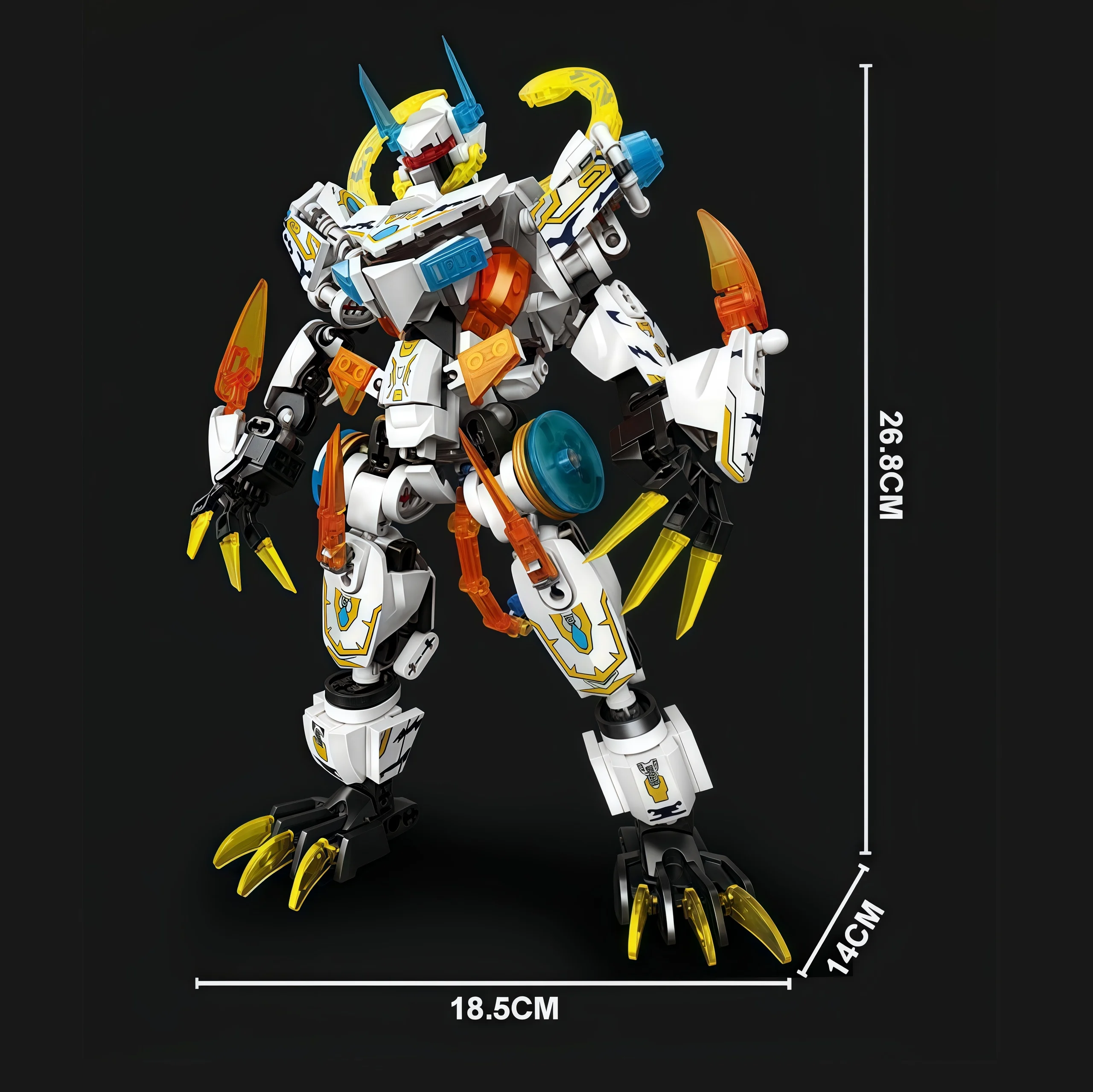 Four Holy Beasts Double Transformation Robot, Puzzle Assembly Children's Toy, Character Model, Children's Birthday Gift