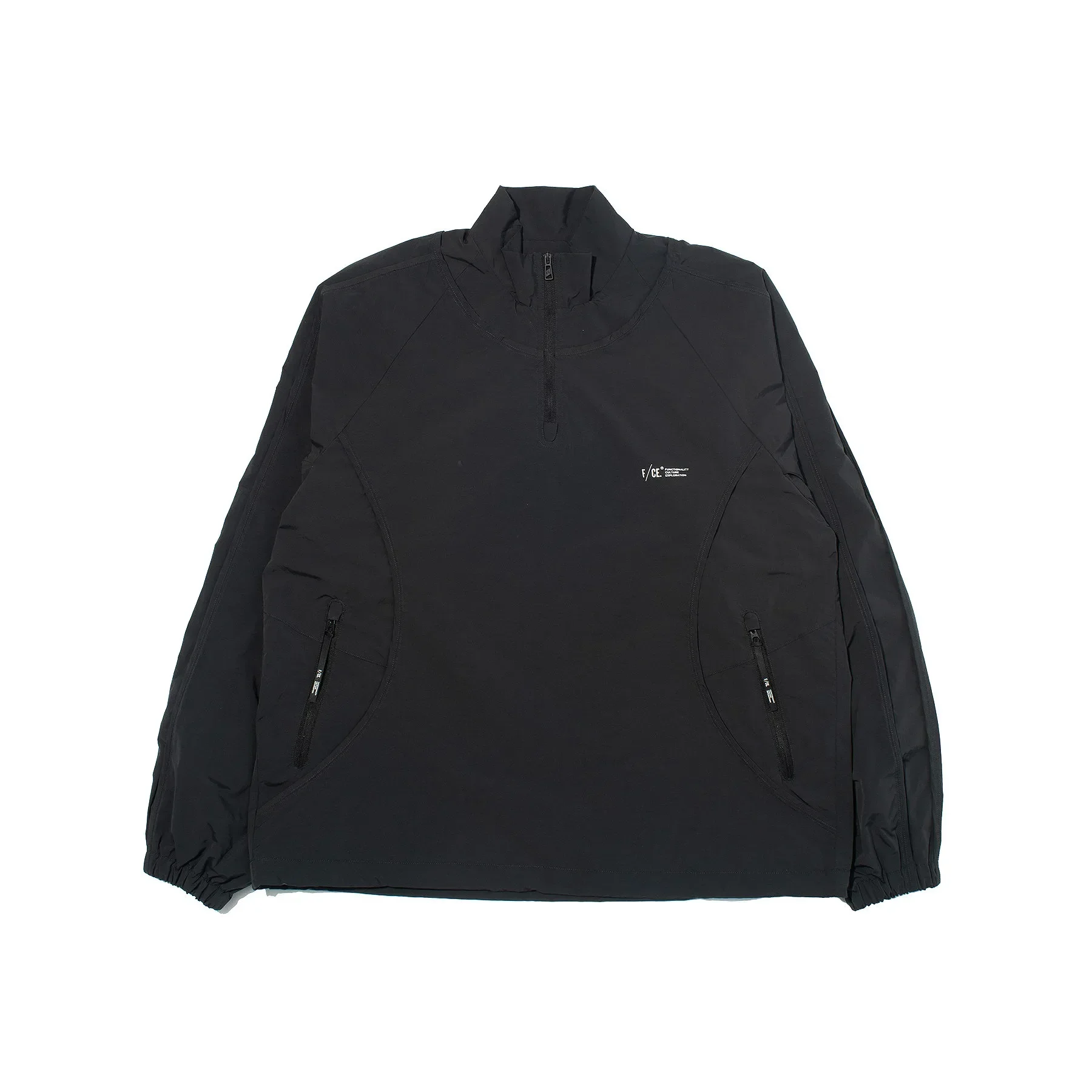 

Japanese niche 3.9w half-pull design, pleated nylon, three-dimensional tailoring, outdoor sports jacket