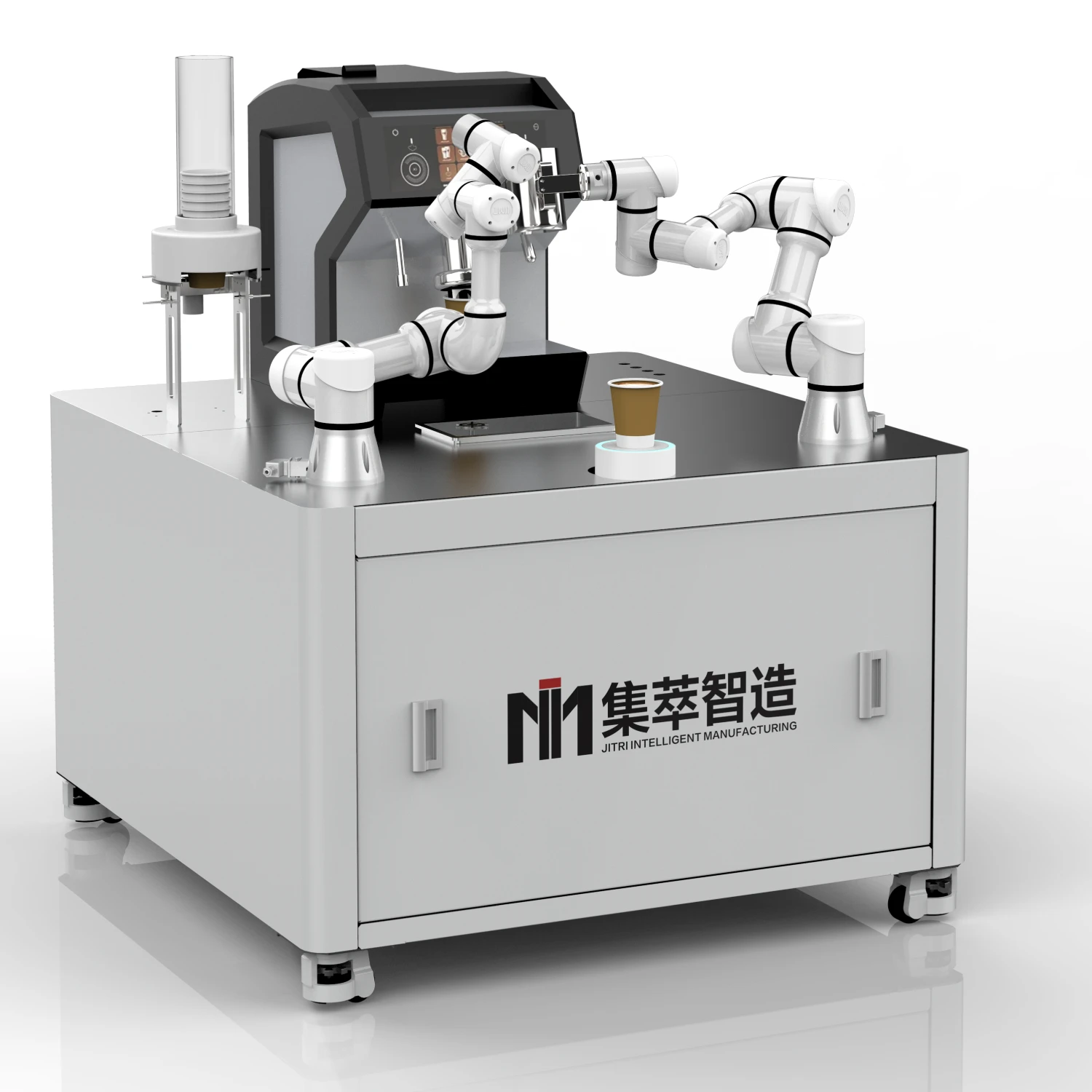 China Factory Robot Arm Coffee Maker Automatic Vending Machine For Malls Supermarkets Schools