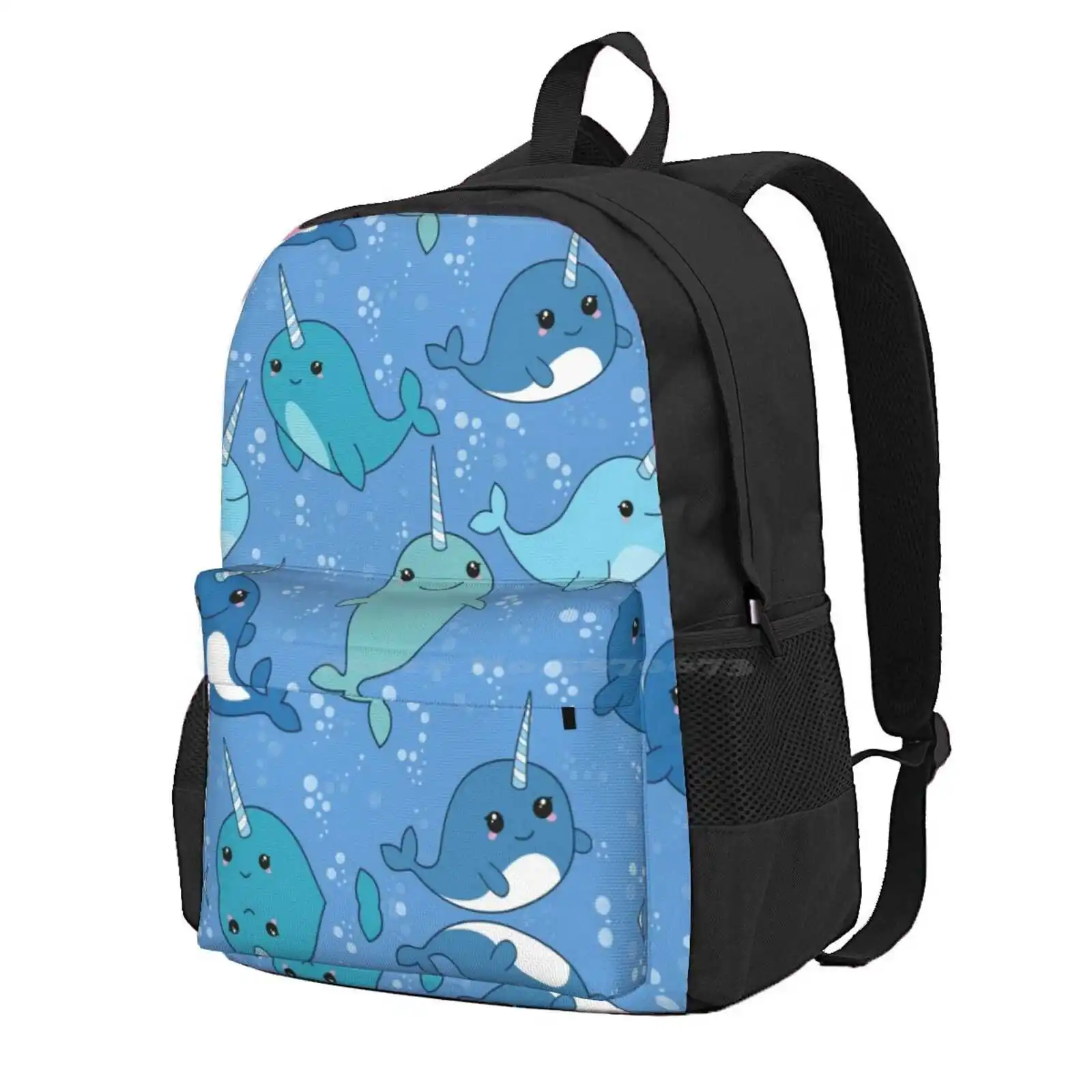 

Лидер продаж, школьный рюкзак с узором Narwhal, модные сумки с узором Narwhal, милый Narwhal Kawaii, Narwhal Sea существо Narwhals Sea
