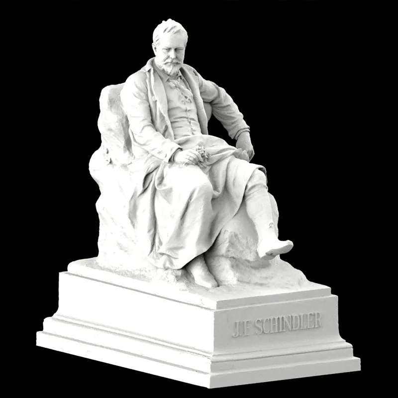 

Эмил Шиндлер, 3D-модель из смолы, ручная роспись под гипсовую текстуру (отправка в течение 10 дней)