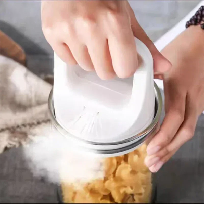 800/1100 مللي علبة قهوة مفرغة منزلية استخراج تخزين حبوب البن فراغ مختومة مخزنة خزان المطبخ حاوية زجاجية مستديرة