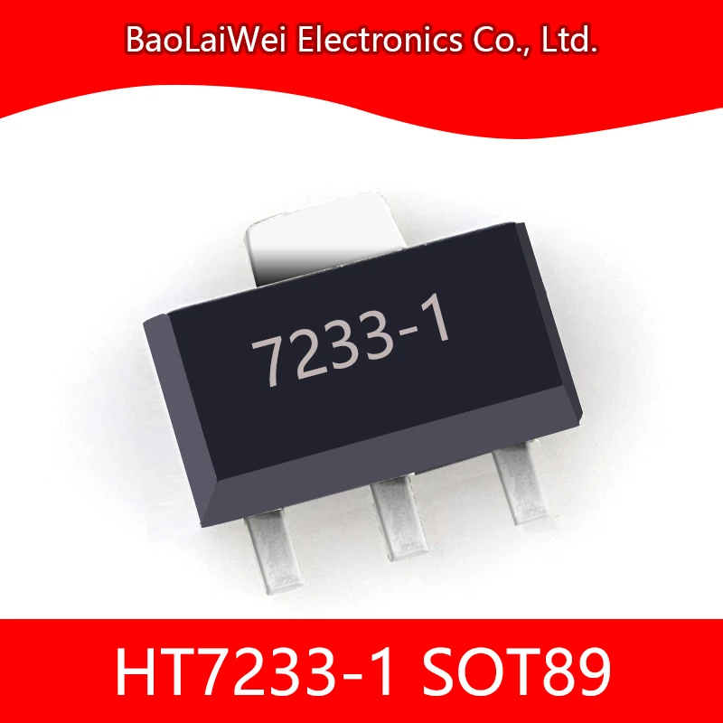 

500pcs HT7233-1 3SOT89 ic chip Electronic Components Integrated Circuits TinyPower LDO HT7233-1
