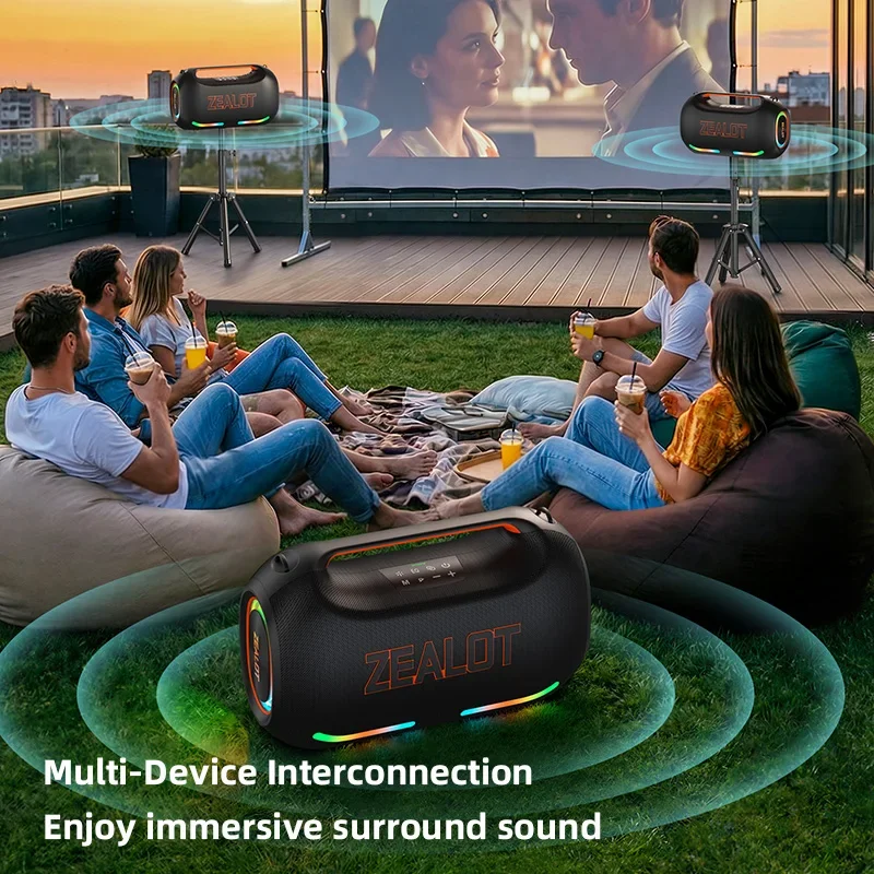 ZEALOT-ZE41 250W Portable Bluetooth Speaker High Volume Waterproof