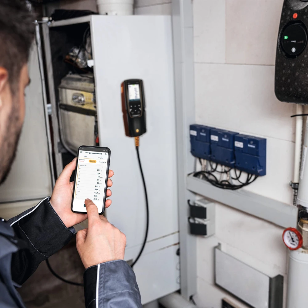 Portable Model 310 Gas Combustion Efficiency Analyzer for Boiler Exhaust Flue Gas Detection