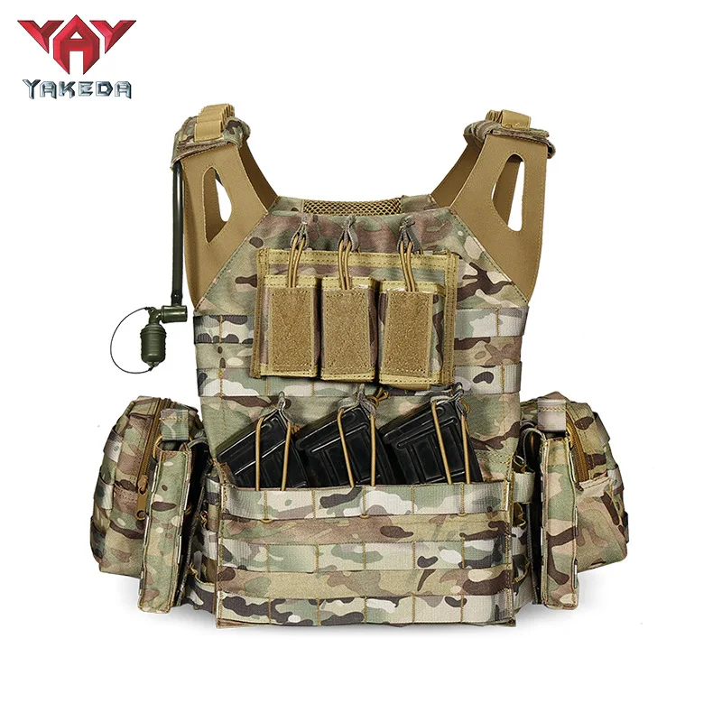 

YAKEDA-Lightweight Camouflage Tactical Vest, Outdoor Training Vest, CS Field Gear, Detachable Military Vests