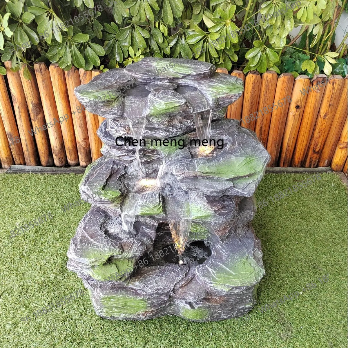 

Multi-layer rockery flowing water garden fountain flowing water garden courtyard flowing water ornament decorative feature