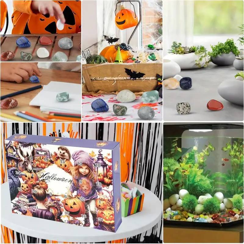 

Halloween Countdown Calendar 2024 Halloween Advent Calendar For Kids With 24 Gemstones 24 Days Crystal Agate Stone Advent