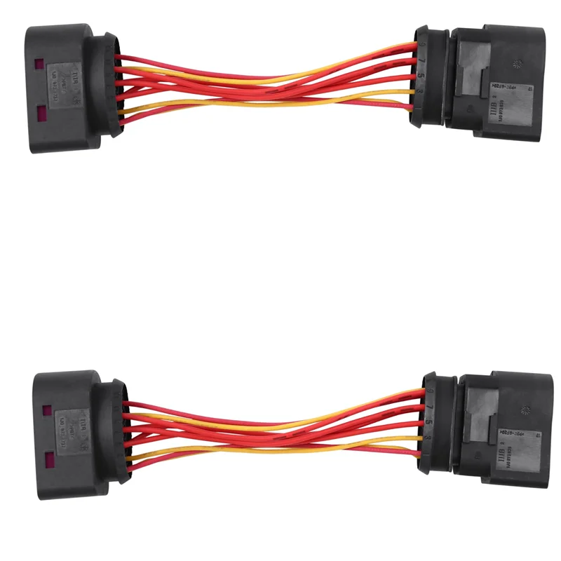 

Well 2X Car HID Xenon Headlight 10 To 14 Pin Connector Adapter For 1J0973835 1J0973737 Car Accessories