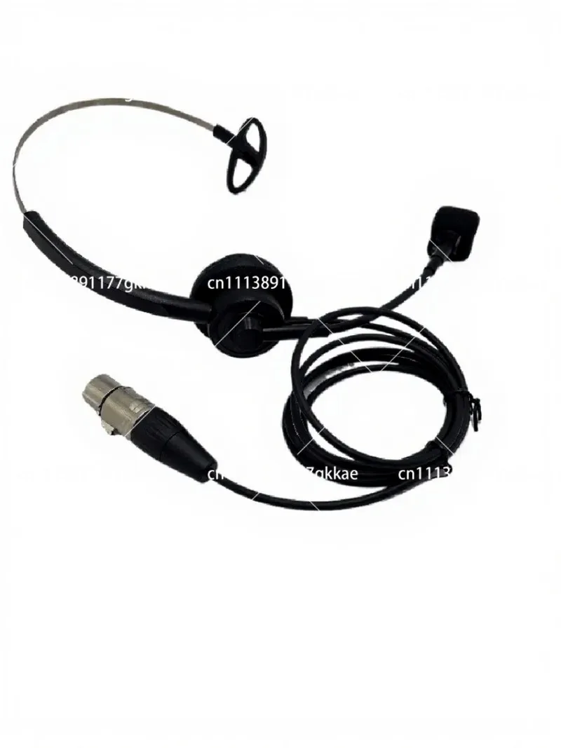 Unilateral Headset with Noise-Canceling Microphone, Four-Core XLR Connector, Comfortable Fit for Communication