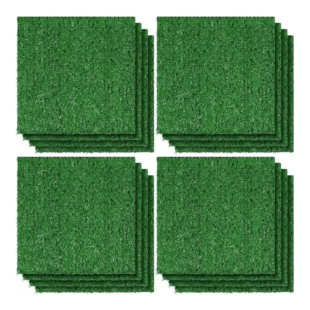 

Pieces 6x 6 Inch Artificial Grass Square Mats Grass Tiles Placemats Turf Patch Table Centerpieces Decor Rug Crafts Miniature Ga