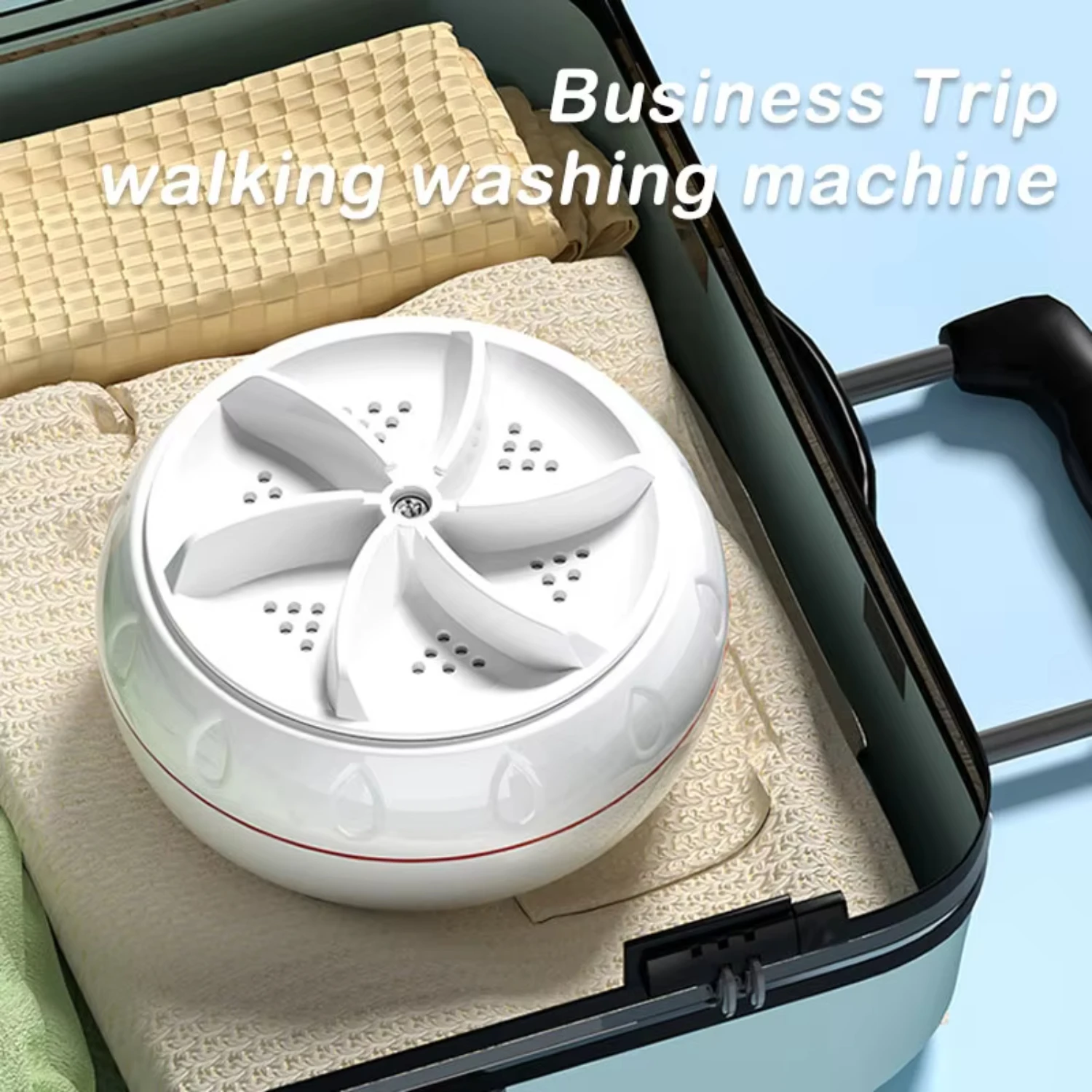 Portable Washing Machine 60W Hight Power Mini Small Washer Washing Machine  Baby Clothes Underwear Socks Business Trip Travel