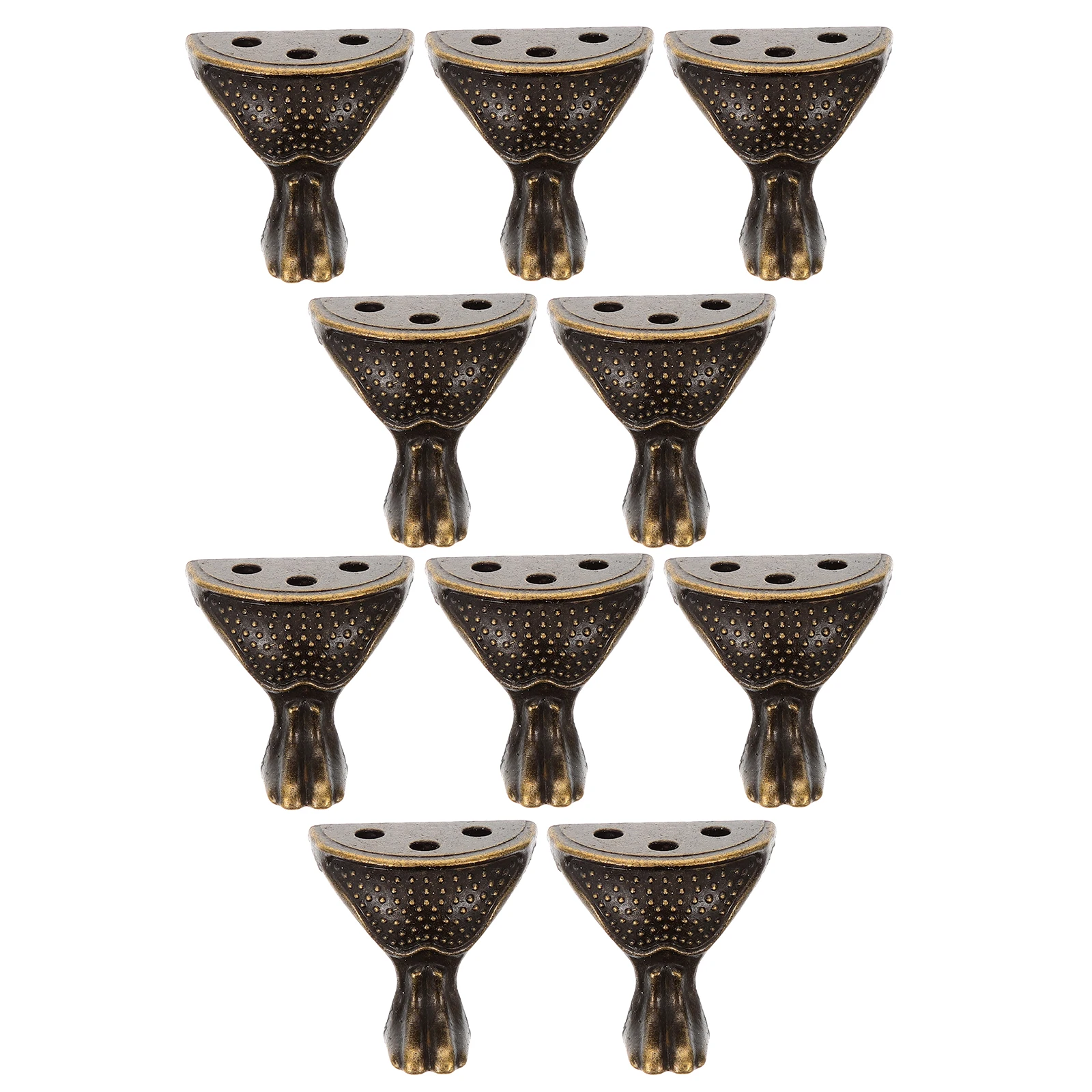 

10Pcs Furniture Leg Replacement Zinc Alloy Metal Feet Chair Leg Extender Sofa Dresser Table Legs Scratch Protection