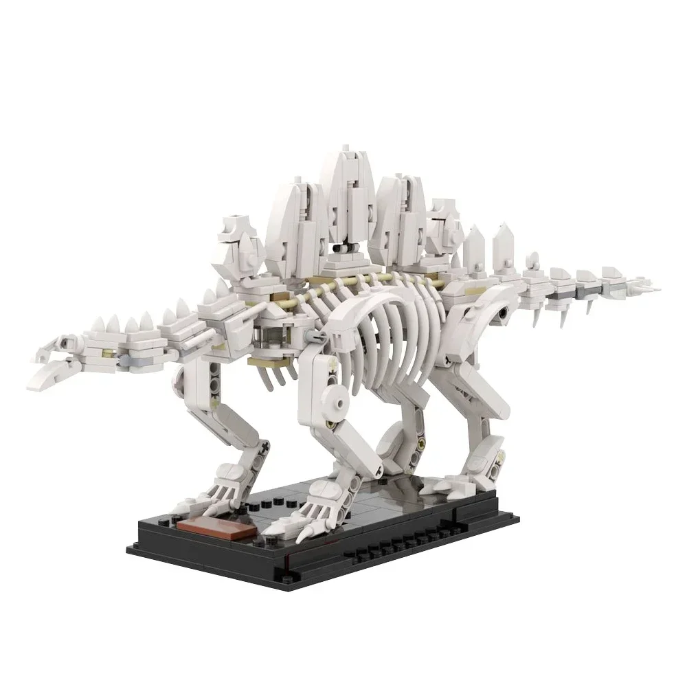 

Gobricks Moc Stegosaurus Fossil Building Blocks Dinosaur Fossil Skeleton Sets DIY Assembled Bricks Set Educational Toy For Gift