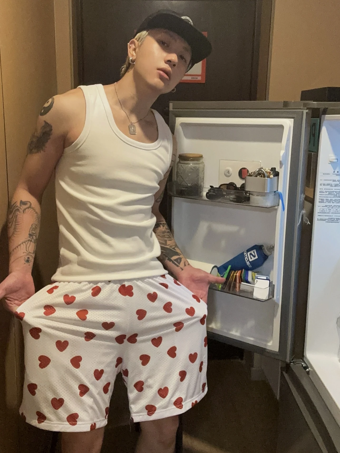 

American Sle Street Love Print Me Four-Fifths orts Men's Women's Summer Breathable Casual Sports orts Above-Knee orts