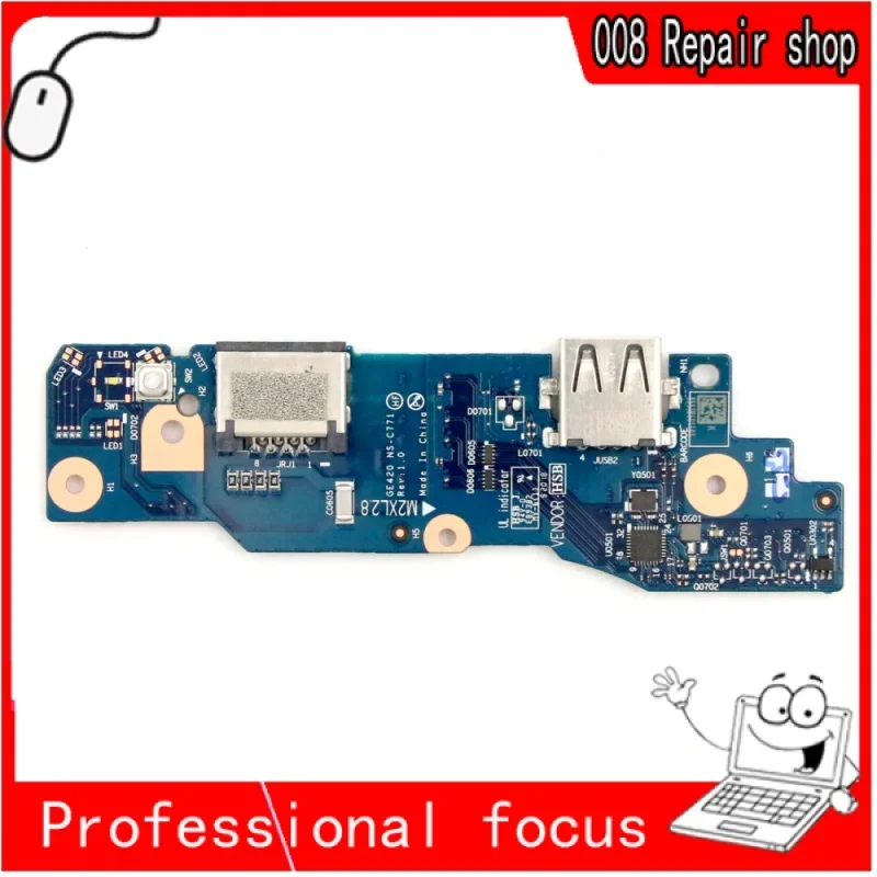 

Новая Оригинальная Подключаемая Плата USB для Lenovo Thinkpad E14 Gen 2 witch Board USB маленькая плата NS-C771 FRU 5C50S73054