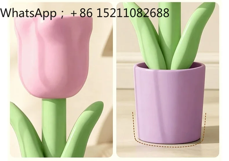 SCY Home Furnishing Tulip Floor-to-ceiling Vase Ornament Next to Living Room TV Cabinet Ornament Opening Gift