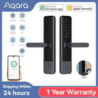 DHL Shipping Aqara N200 Smart Door Lock Fingerprint Locks For Bluetooth Password NFC Unlock Mi Home Apple HomeKit Smart Home