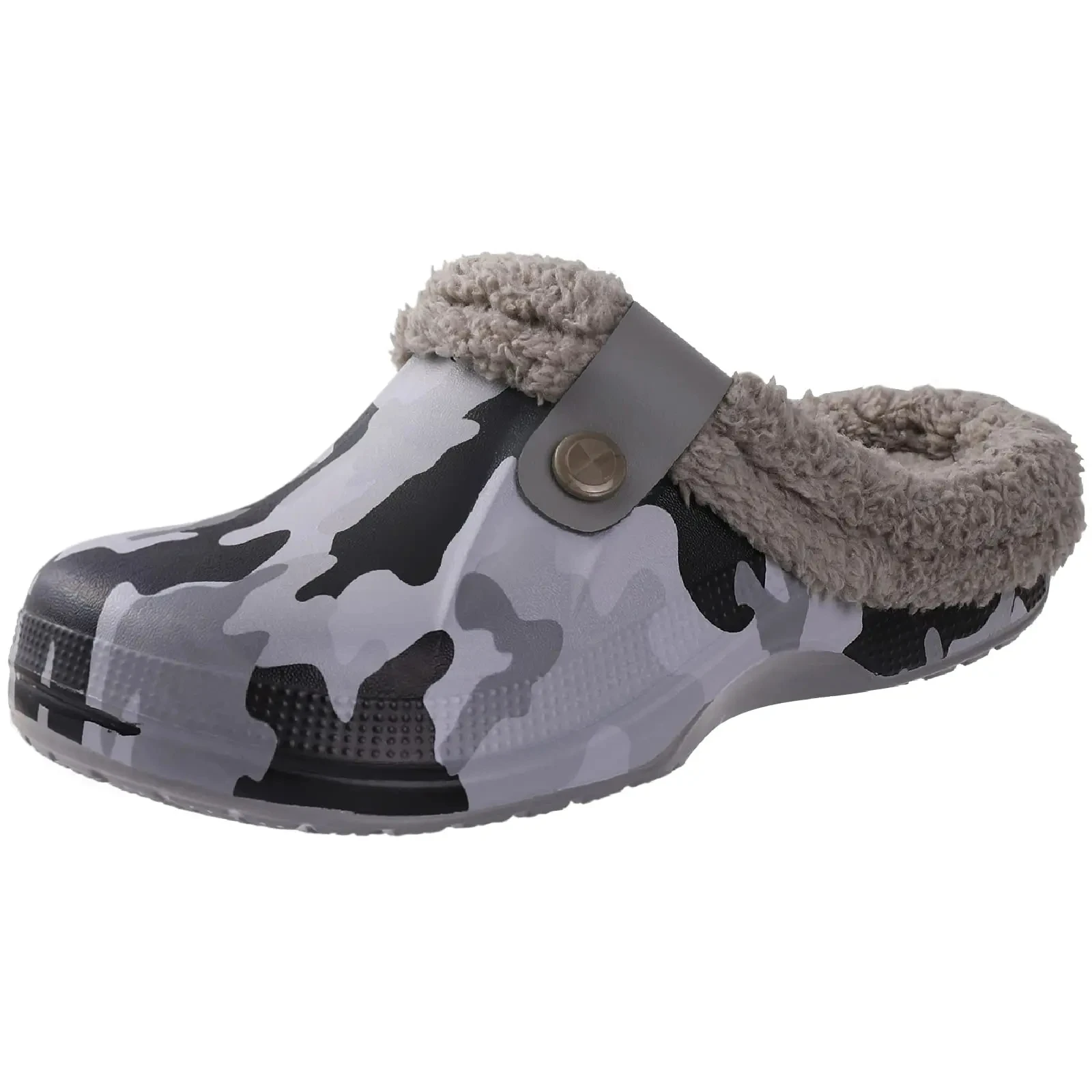 Asgard Winter Fur Lined Clogs Women Fuzzy Slippers Men Warm House Slippers Adult Outdoor Waterproof Comfort Garden Clogs Shoes image 5