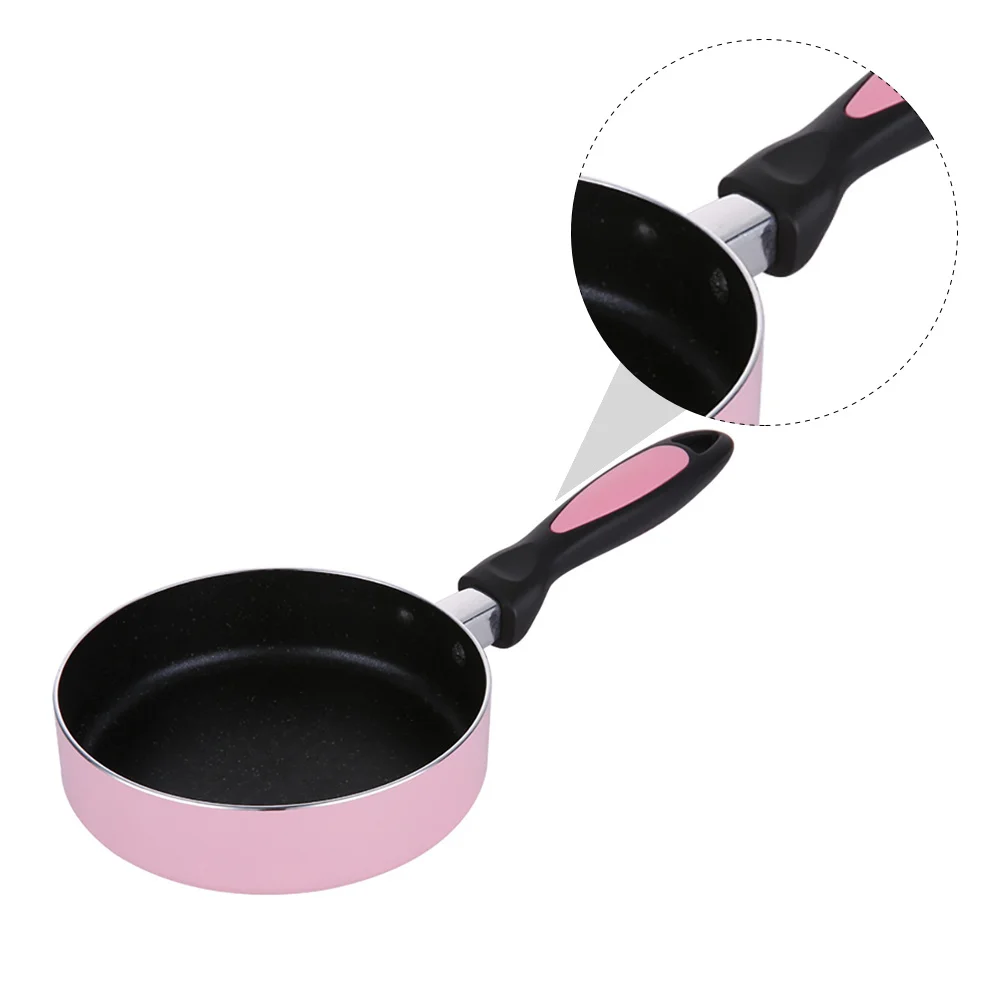 

Non-Stick Pink Frying Pan Universal Mini Pan Honeycomb Stainless Steel Bakelite Handle Anti-Slip Induction Gas Cooker Kitchen