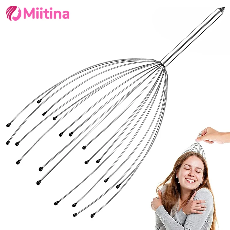 

24 Fingers Head Massager Scratching Octopus Head Massager Scalp Scratcher Massage Claw Small Artifact Soul Extraction Extractor